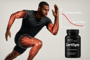 An athlete using cortisol management supplements for athletes like CortiSync to optimize recovery and enhance performance