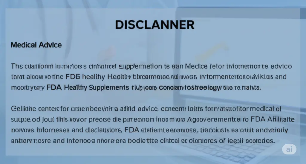 disclaimer healthy supplements hub legal and medical guidance