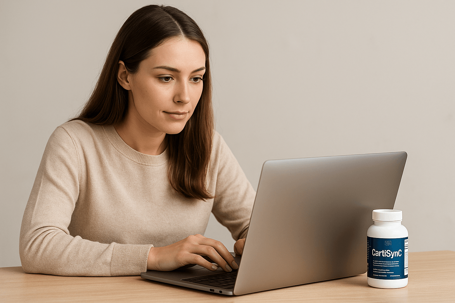 buy CortiSync online – woman comparing best offers and using discount code 618161