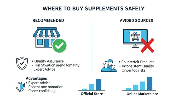 Buy CortiSync supplements guide showing 5 verified sellers with pricing comparison and official store benefits