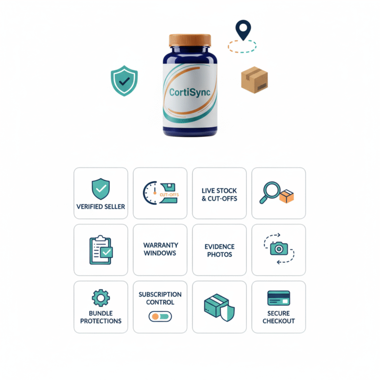Infographic: top checks for choosing a cortisol supplement like CortiSync