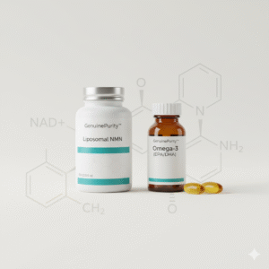 nmn omega 3 stack — GenuinePurity Liposomal NMN with Omega-3 softgels