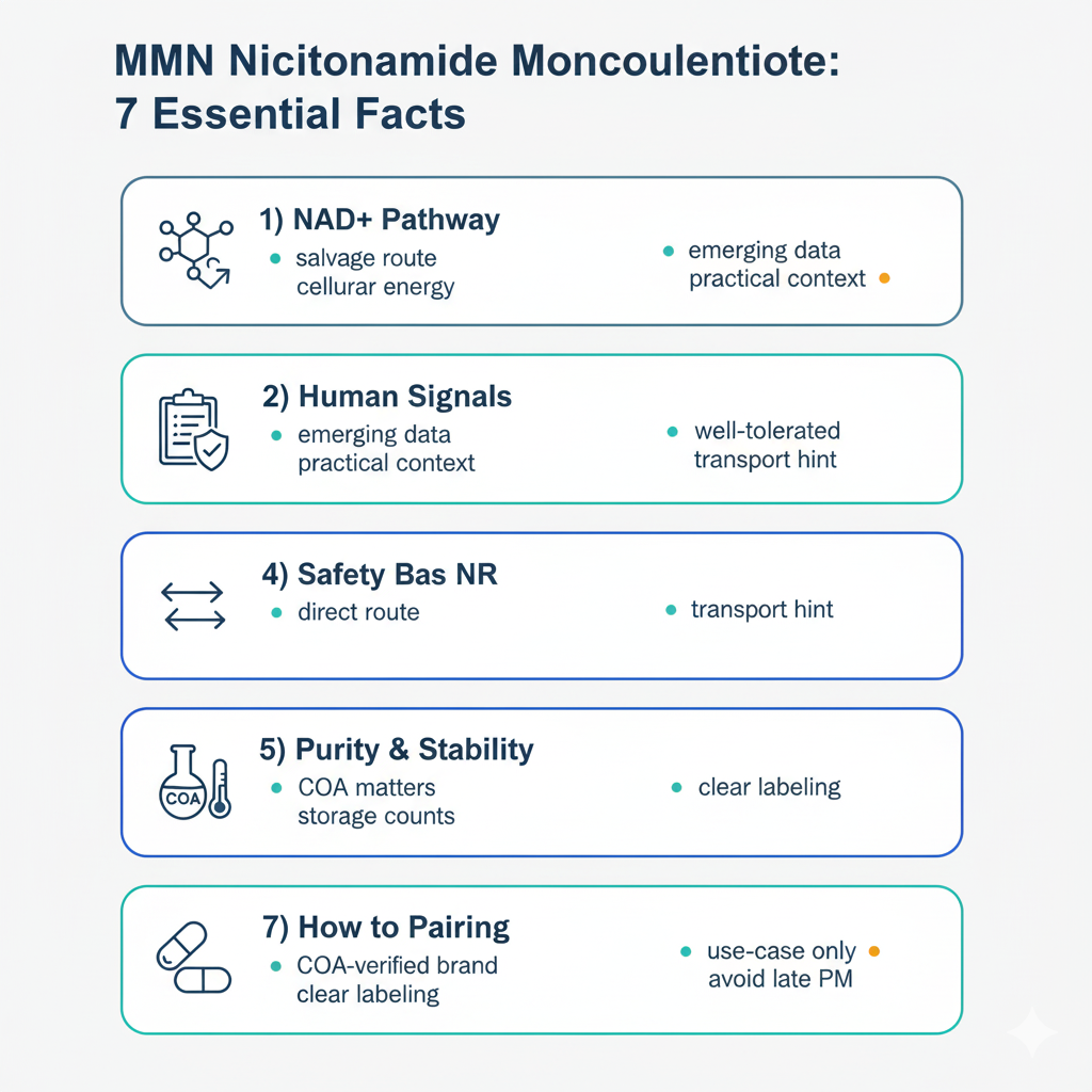 Infographic: How NMN Nicotinamide Mononucleotide Boosts NAD+ and Cellular Energy