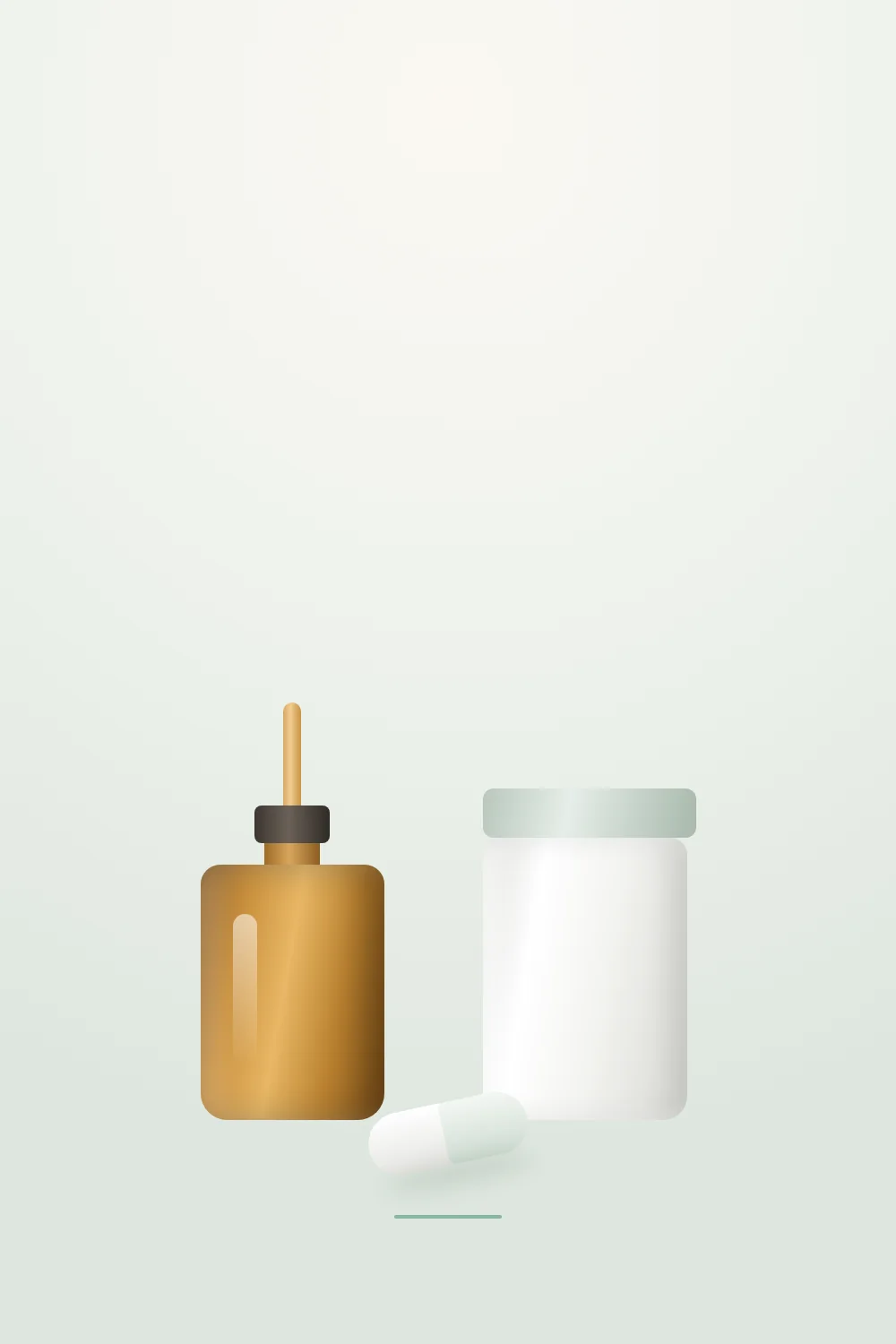 cortisol drops vs pills compared side by side on a neutral surface